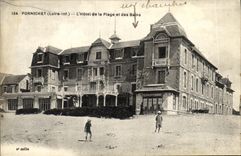 VINTAGE POSTCARD Pornichet L Hotel of the Beach and the Baths