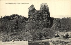 VINTAGE POSTCARD Pornichet Rocks