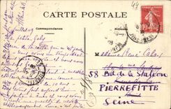 POSTAL Prefailles de la VENDIMIA la playa