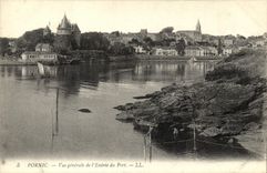 CPA Pornic Vue Generale de l Entree du Port
