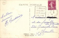 POSTAL Brevin santo L oceano de la VENDIMIA la bahia debajo del Fort