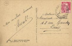 La POSTAL Brevin santo de la VENDIMIA sins vista de la playa