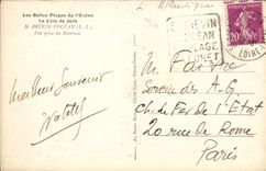 St Brevin L oceano de la POSTAL de la VENDIMIA vista del sacador