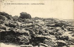 St Brevin L oceano de la POSTAL de la VENDIMIA el caos del sacador