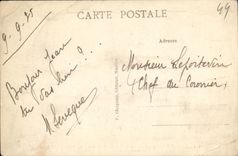 VINTAGE POSTCARD Bernerie the Port has Low tide the beach Sainte Anne