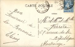 VINTAGE POSTCARD Bernerie On the Beach close to the casino