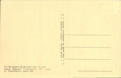 El lugar de la iglesia de la abadia de St Philbert de Grand Carolingian de la POSTAL de la VENDIMIA el deambulatoire Partie es