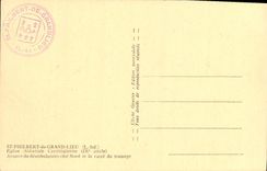 Iglesia Amore de la abadia de St Philbert de Grand Place Carolingian de la POSTAL de la VENDIMIA del demabulatoire