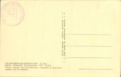 Lugar de la pieza de St Philbert de Grand Central de la POSTAL de la VENDIMIA del deambulatoire