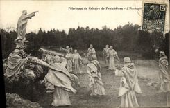 Peregrinaje de la POSTAL de la VENDIMIA del martirio de Ponchateau L subida
