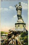 VINTAGE POSTCARD Puy Rock Crow and the ND statue of France