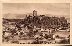 VINTAGE POSTCARD Env of Puy Polignac View towards the Cevennes