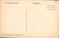 VINTAGE POSTCARD Env of Puy Polignac View towards the Cevennes