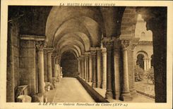 VINTAGE POSTCARD Puy Western Nore Gallery of the cloister