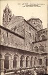 VINTAGE POSTCARD Puy Basilica Cathedral a corner of the cloister