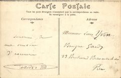 VINTAGE POSTCARD Puy Catbidrale Liberal arts mural of 15th