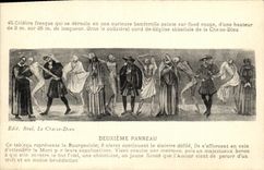 VINTAGE POSTCARD the chair god Second Panel Dances macabre