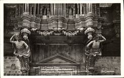 VINTAGE POSTCARD the Chair Interior God of L abbey church organ