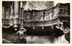 VINTAGE POSTCARD the Chair God Detail of the Dresser D organ of L abbey church
