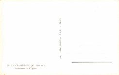 VINTAGE POSTCARD the Chair Interior God of L church