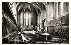 POSTAL de la VENDIMIA que la iglesia de la abadia de dios de la silla atasca y las tapicerias del estribillo