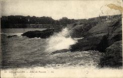 Ondas del efecto de Gourmalon de la POSTAL de la VENDIMIA