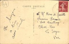 El Plage de Tharon de la POSTAL de la VENDIMIA la playa tiene marea baja