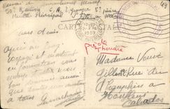 POSTAL Holy Julien de Concelles de la VENDIMIA el puente en el barco de Loire