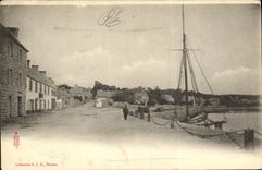 POSTAL de la VENDIMIA el barco portuario atlantico de Loire