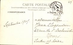 VINTAGE POSTCARD Montfaucon Castle of Jarrie