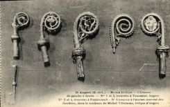 CPA Angers Musee St Jean 5 crosses trouvees a Toussaint Fontevrault 