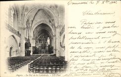 CPA Angers La Nef De La Cathedrale
