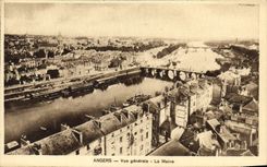 CPA Angers Vue generale La Maine