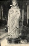 CPA Angers Musee St Jean Statue de Ste Catherine en bois sculpte