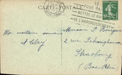 CPA Angers Jardin du Mail Vue generale a vol d oiseau