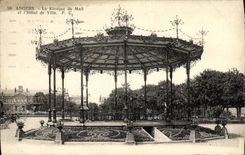 CPA Angers Le Kiosque du Mail et l Hotel de Ville