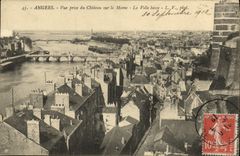 CPA Angers Vue prise du Chateau sur la Maine La Ville basse