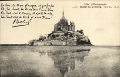 CPA Cote d Emevaude Mont St Michel Cote Est Botrel