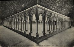 CPA Mont Saint Michel Les Galeries du Cloitre