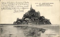 CPA Mont Saint Michel Vue prise du Sud Est 