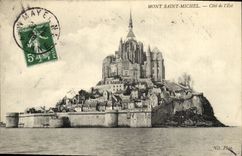 CPA Mont Saint Michel Cote de l Est