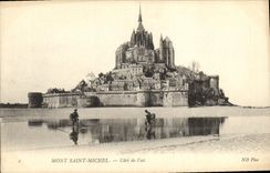 CPA Mont Saint Michel Cote de l est