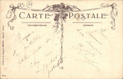 VINTAGE POSTCARD Friendships of Nantes Butterfly Flowers