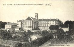 VINTAGE POSTCARD Nantes Professional National school Livet Dimensions Northern