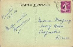 VINTAGE POSTCARD Nantes L Entered of the Castle of Duehesse Anne