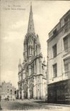 VINTAGE POSTCARD Nantes L church Holy Clement
