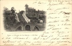 VINTAGE POSTCARD Nantes L Staircase of the Hundred Steps