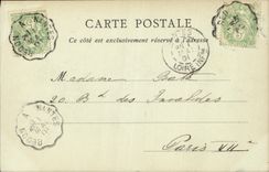 VINTAGE POSTCARD Nantes L Staircase of the Hundred Steps