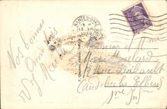 VINTAGE POSTCARD Nantes Escaller of the Hundred Steps and Statue of Sainte Anne