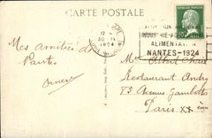 VINTAGE POSTCARD Nantes the Bridge of Boats close the Bridge of Pirmil breaks down